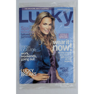 Lucky Magazine Molly Sims Fresh Ideas For Work August 2005